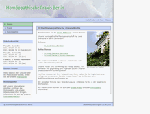 Tablet Screenshot of homoeopathische-praxis-berlin.de